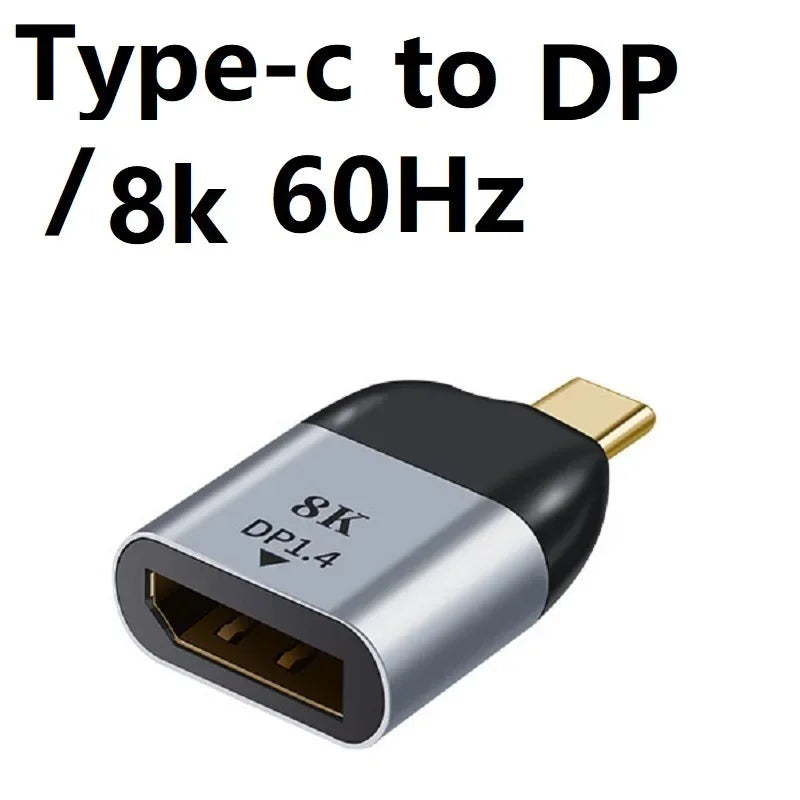 USB Type C To HDMI-Compatible 8K USB C to DP DisplayPort miniDP 4K VGA Adapter For Laptop MacBook TV Box PS5 Switch iPad Galaxy
