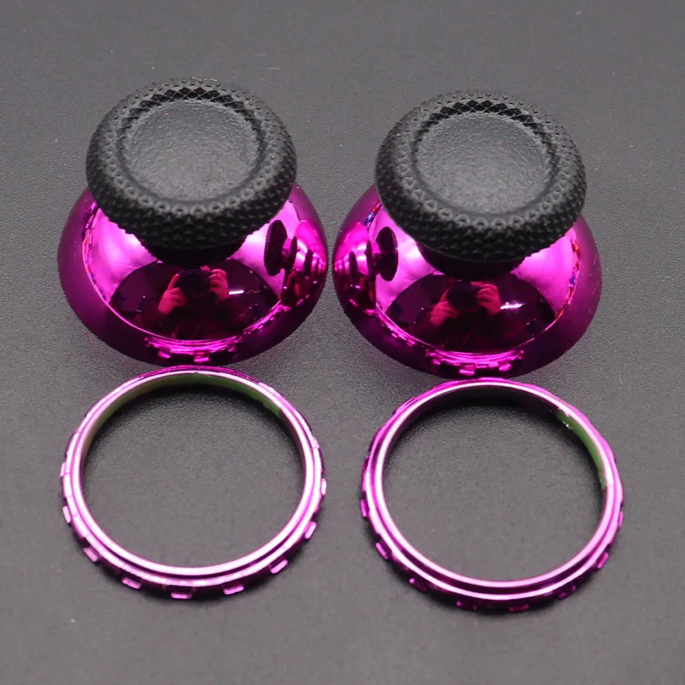 1set For PS5 V1 V2 V3 Controller Analog Accent Thumbstick Rings With 3D Analog Thumb Stick Joystick Caps Grip Game Accessories