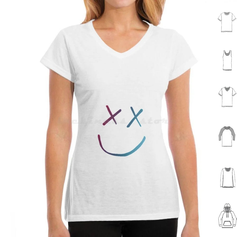 FAZE1 T Shirt Big Size 100% Cotton Rainbow Face Cool Fearless Walls Kill My Mind Purple Face Niall Horan Liam Payne Zayn Cute Laptop