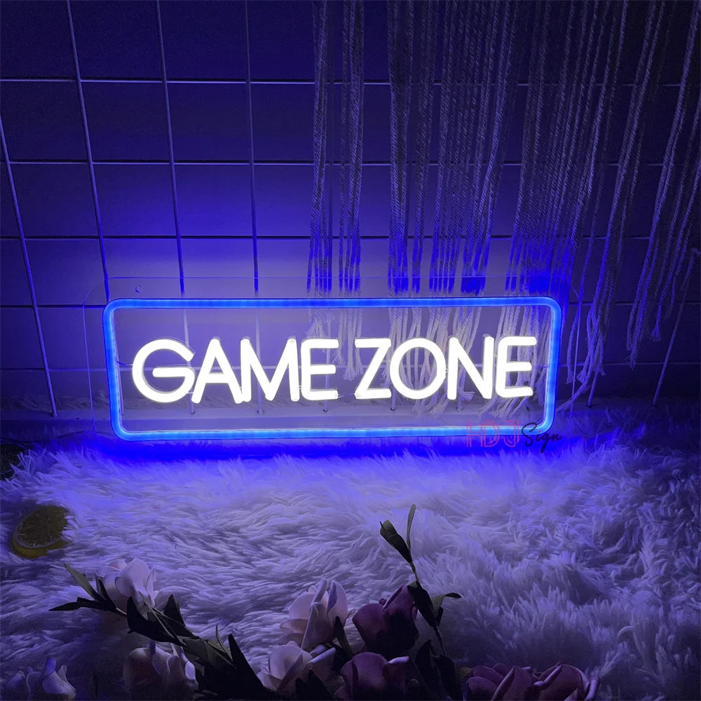 Game Led Neon Lights Sign Wall Hanging Game Room Decor Night Lights Acrylic Gaming Decoration Neon Lamps Bar Party Birthday Gift