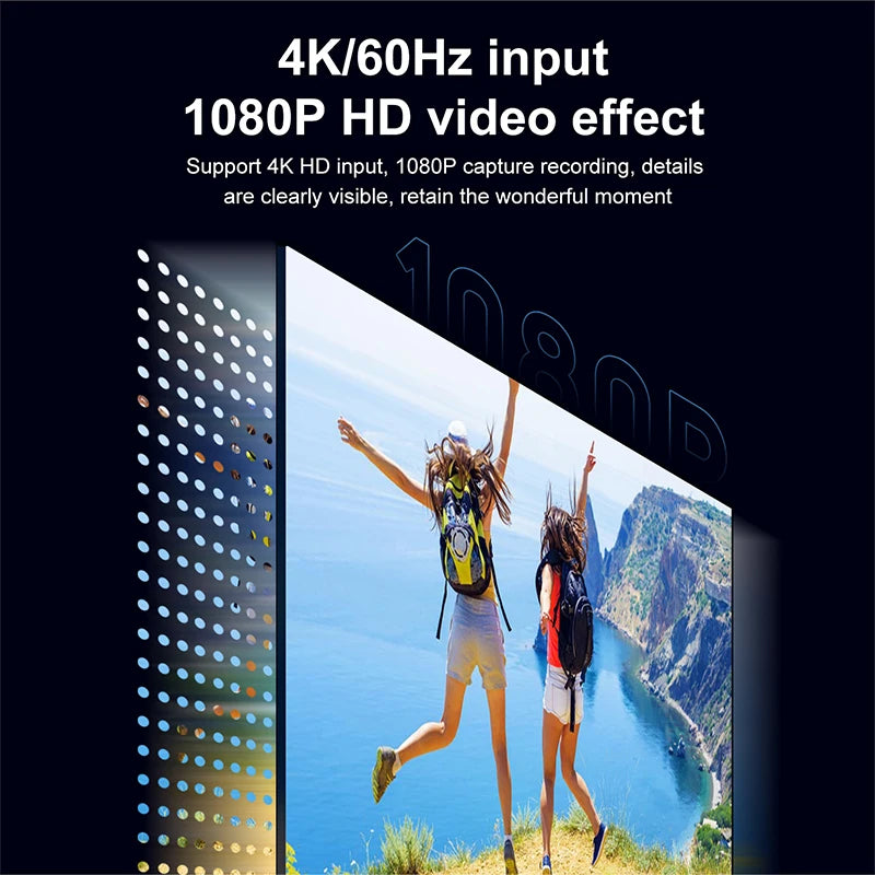 MS2130 Chip Type C USB3.0/2.0 Capture Card 4K HDTV Video Grabber 1080P Game Recording Live Streaming for PS4 Xbox