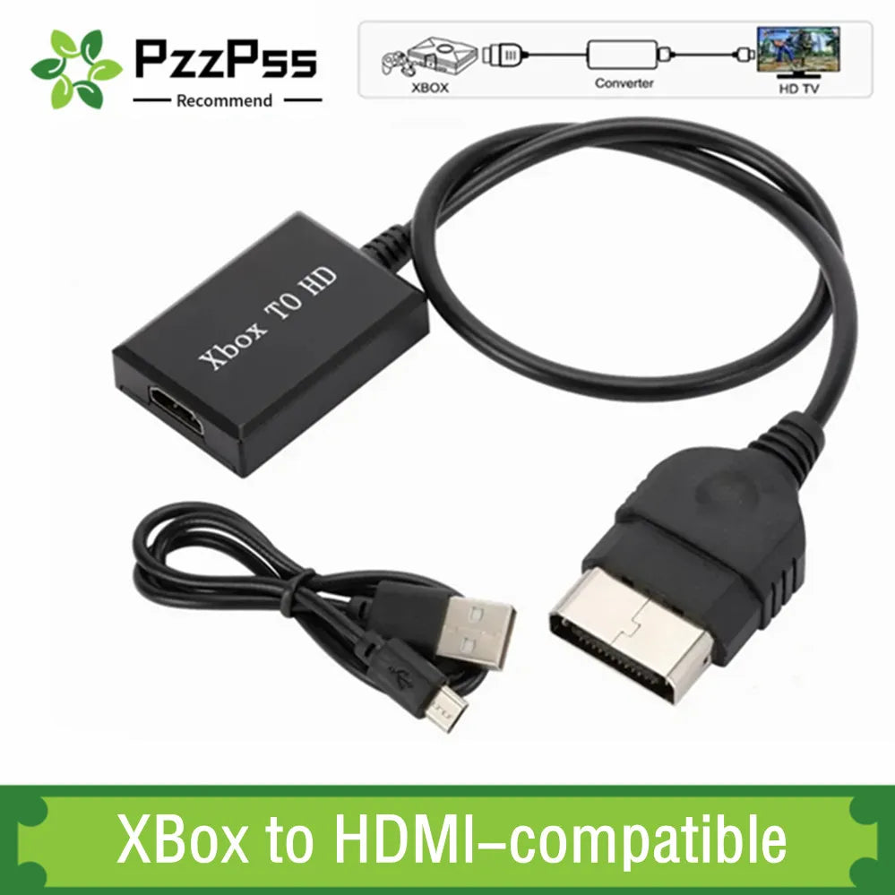 For Xbox to HDMI-compatible Video Converter Adapter HD 1080P/720P With USB Power Cable For Models Of Original Consoles