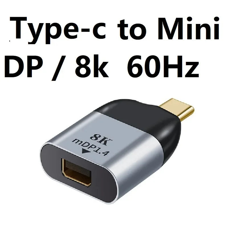 USB Type C To HDMI-Compatible 8K USB C to DP DisplayPort miniDP 4K VGA Adapter For Laptop MacBook TV Box PS5 Switch iPad Galaxy