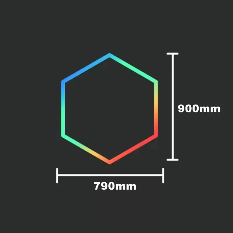Remote Control Neon RGB Hexagon Honeycomb Light Gym Roomhome Cinema Party Club Gaming Wall Stage Bar Garage Ceiling Light