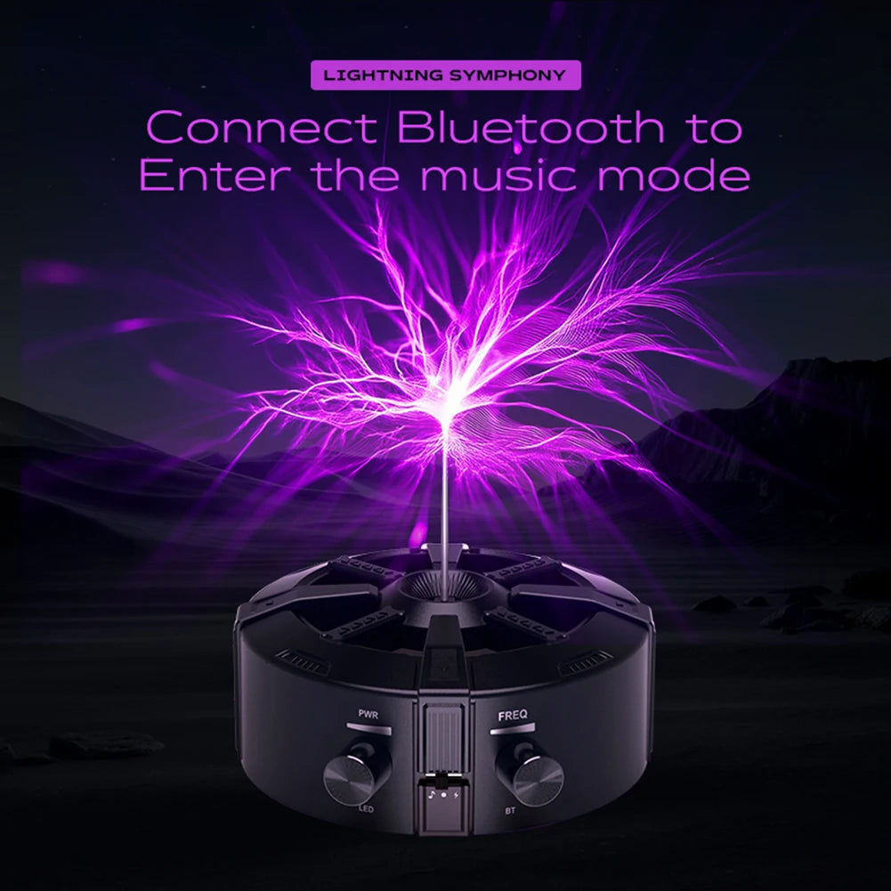 New Tesla Coil Music Touchable Spark Musical Tesla Coil Lighting Student Science Experiment Tools Wireless Bluetooth Speaker