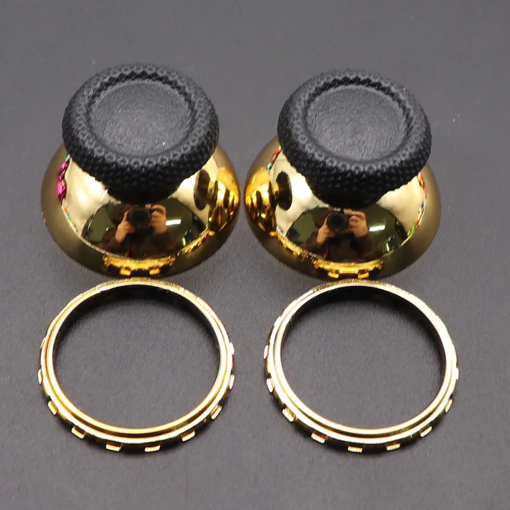 1set For PS5 V1 V2 V3 Controller Analog Accent Thumbstick Rings With 3D Analog Thumb Stick Joystick Caps Grip Game Accessories