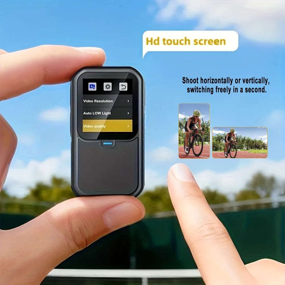 5K Thumb Sports Camera Anti-shake Action Camera 5X ZOOM Touchscreen Vlog Body Cam Outdoor Pocket Cam Bicycle Video Recorder