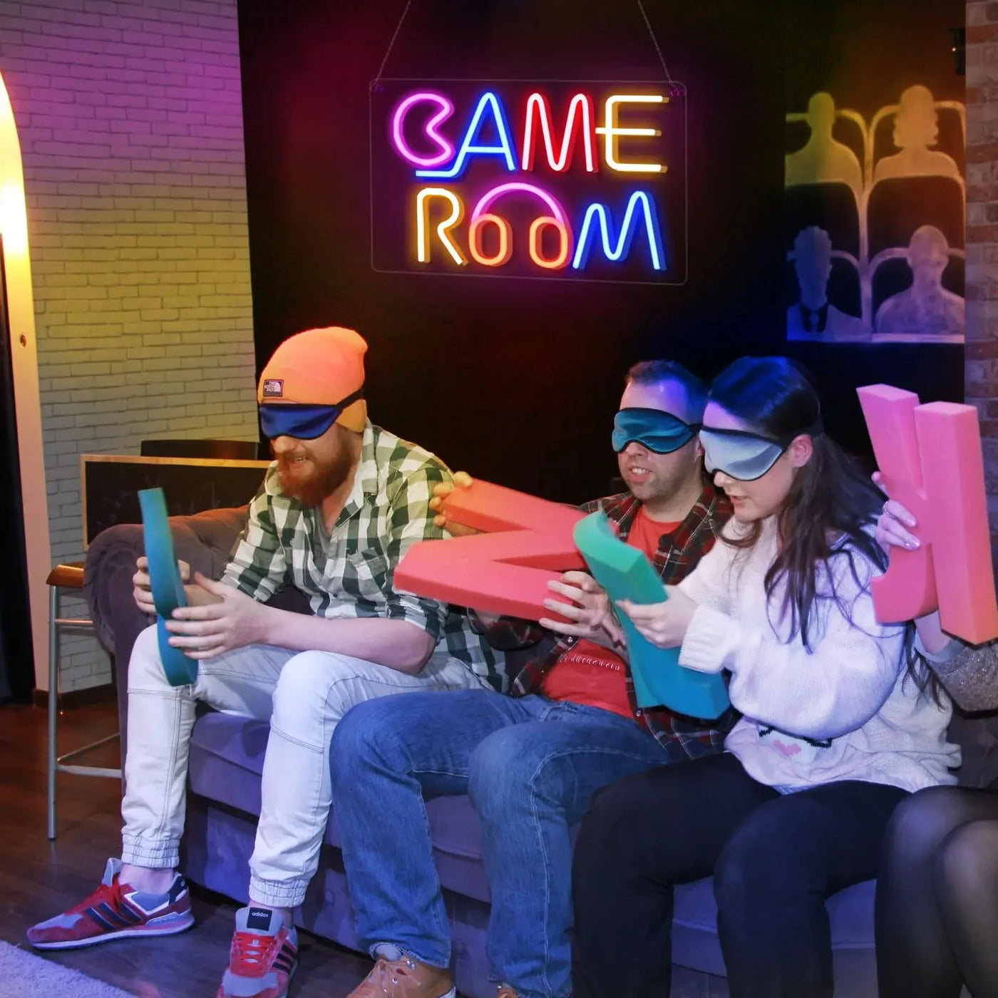 GAME ROOM Neon Sign LED Dimmable Game Zone Room Beer Bar Man Cave Bedroom Home Art Gaming Neon Light Sign