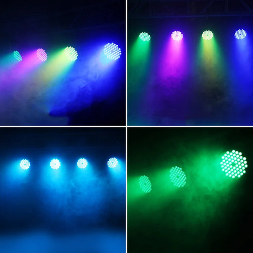 54x3W LED Par light RGBW 4In1 LED Par Light Sound Activated DMX512 LED Wash KTV DJ Disco Bar Club Party Stage Light event show