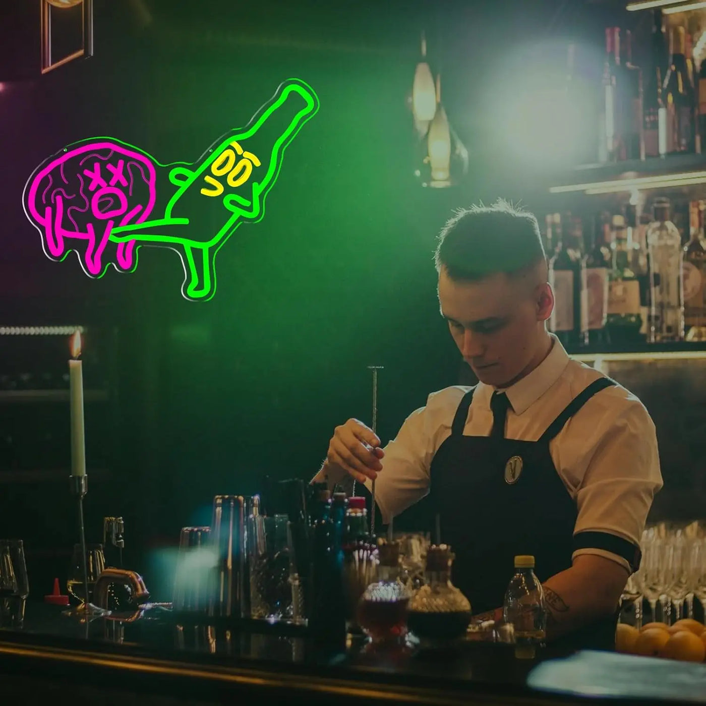 Beer Neon Sign USB Funny Led Light for Restaurant Bar Bistro Party Gaming Room Bedroom Decoration Birthday Gift Neon Light