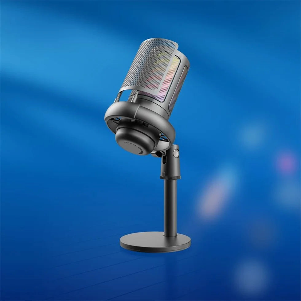2025 ME6S Wireless Desktop Sound Card Games Microphone Video Conference Live Performance Recording Noise Cancelling Microphone