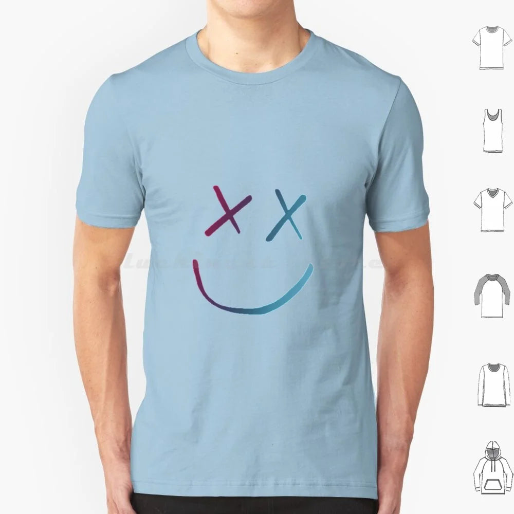 FAZE1 T Shirt Big Size 100% Cotton Rainbow Face Cool Fearless Walls Kill My Mind Purple Face Niall Horan Liam Payne Zayn Cute Laptop