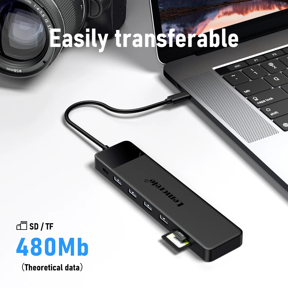 Lemorele 13-in-1 USB C HUB 4K30Hz HDMI USB3.0 PD100W Docking Station RJ45 VGA SDTF USB Splitter for Laptop Macbook Pro Air iPad