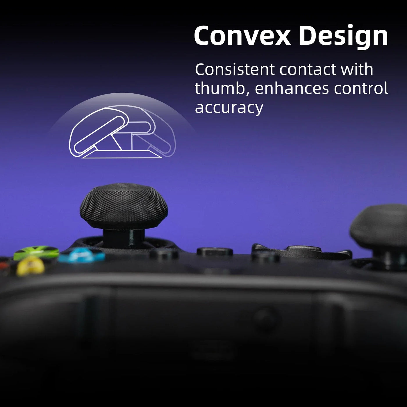 Skull & Co. Convex Joystick Cap Thumb Grip Set Thumbstick Cover for ROG XBOX Ally X and Xbox Controller