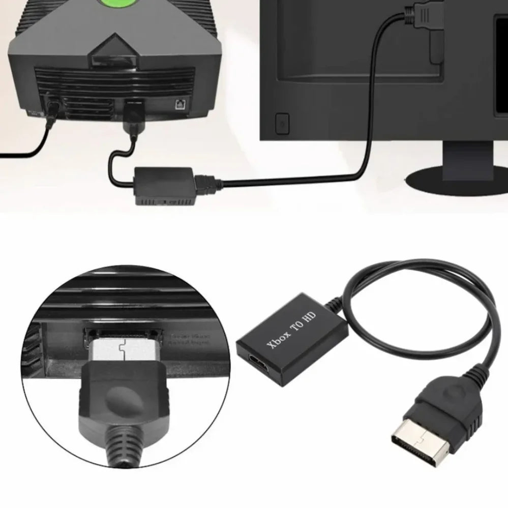 For Xbox to HDMI-compatible Video Converter Adapter HD 1080P/720P With USB Power Cable For Models Of Original Consoles