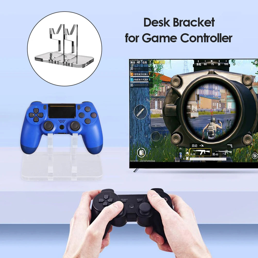 Game Controller Holder Acrylic Gamepad Display Support Transparent Accessories for Switch Pro/PS5/Xbox Series X/PS4 Joystick
