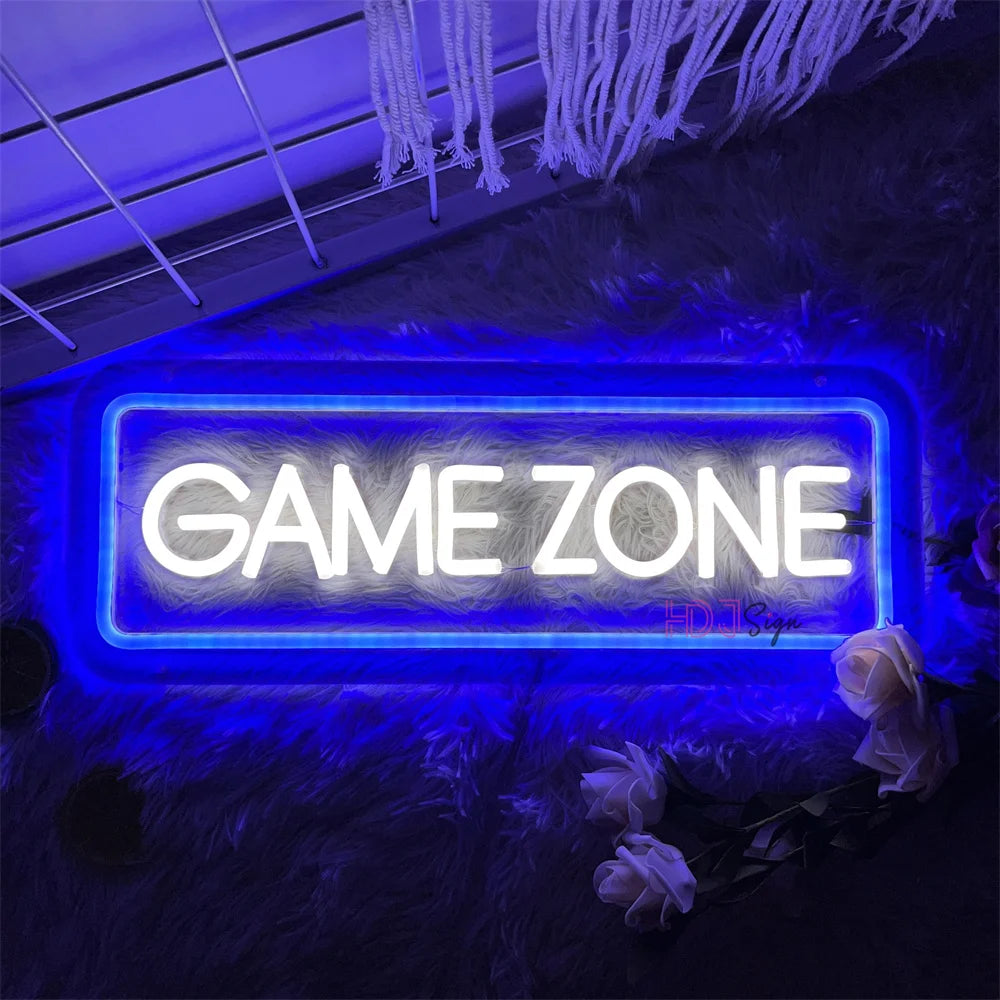 Game Led Neon Lights Sign Wall Hanging Game Room Decor Night Lights Acrylic Gaming Decoration Neon Lamps Bar Party Birthday Gift