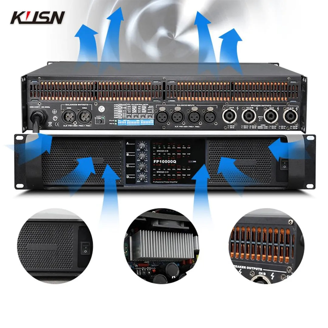 FP10000Q/FP20000Q 2500Wx4 Professional Digital Amplifier Stable 2 Ohm FP 10000Q  2U High Power Amplifier For Subwoofer Speaker
