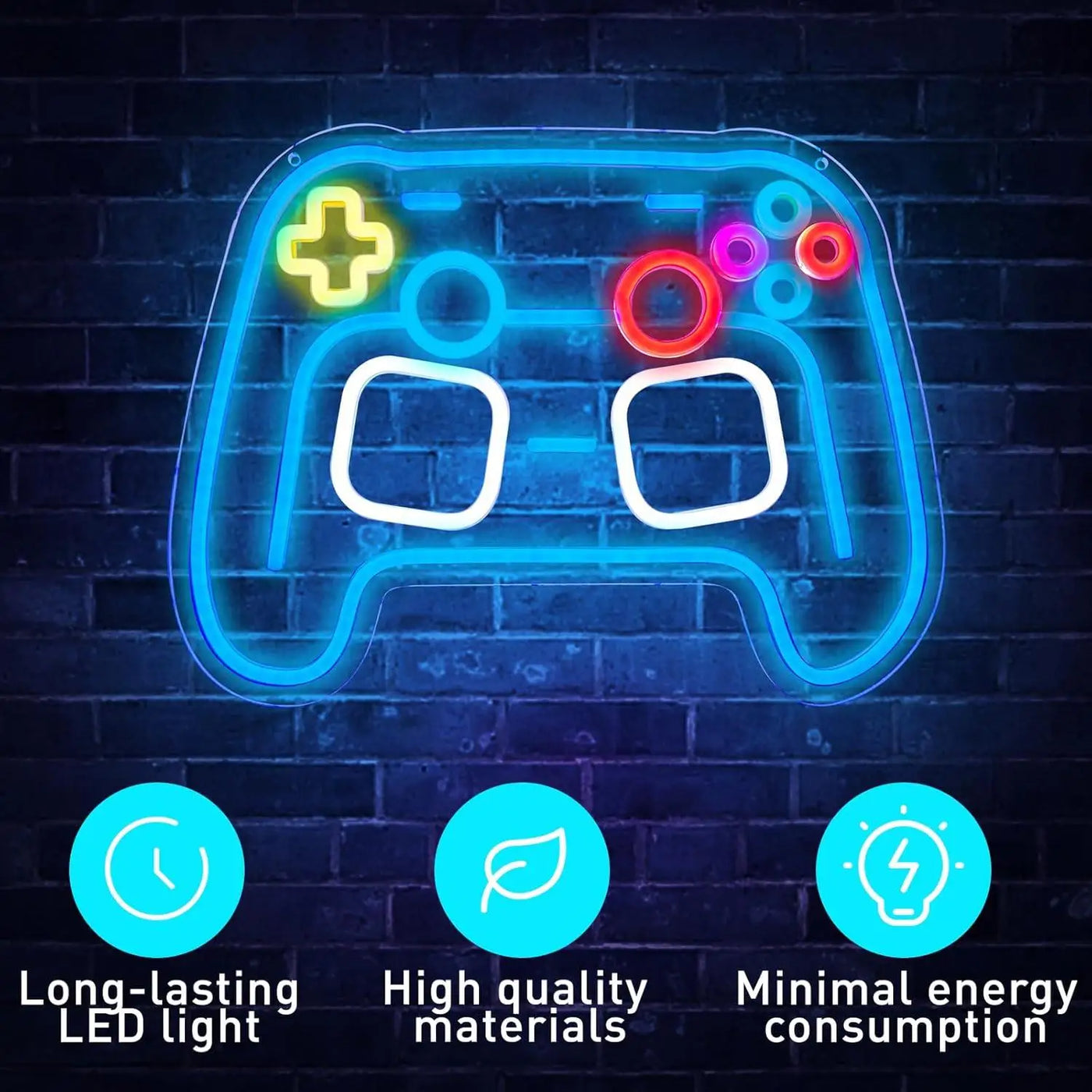 Gaming Neon Sign Controller USB Dimmable LED Neon Lights for Game Room Man Cave Boys Room Decor Personzalized Gifts for Kids