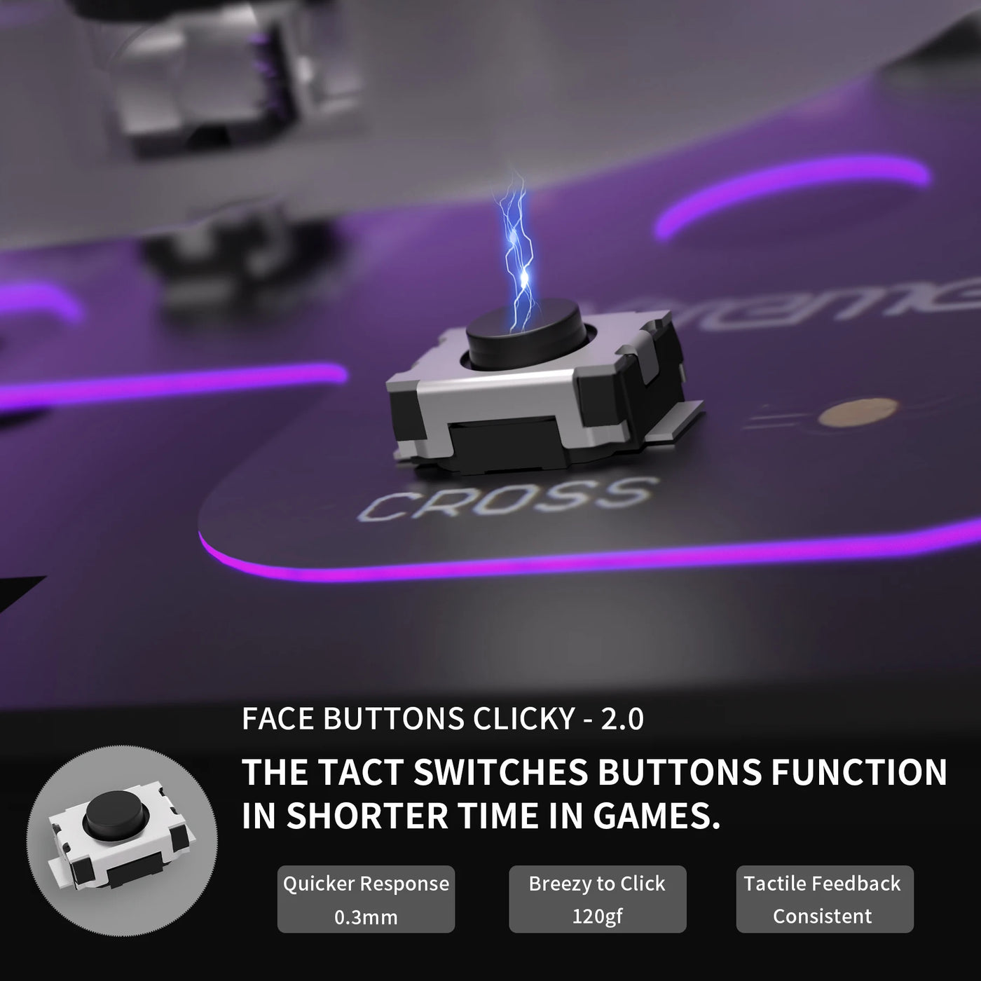 eXtremeRate Whole Clicky Kit for ps5 Controller BDM-040 Shoulder Face Dpad Buttons, Custom Micro Switch Clicky Hair Trigger Kit