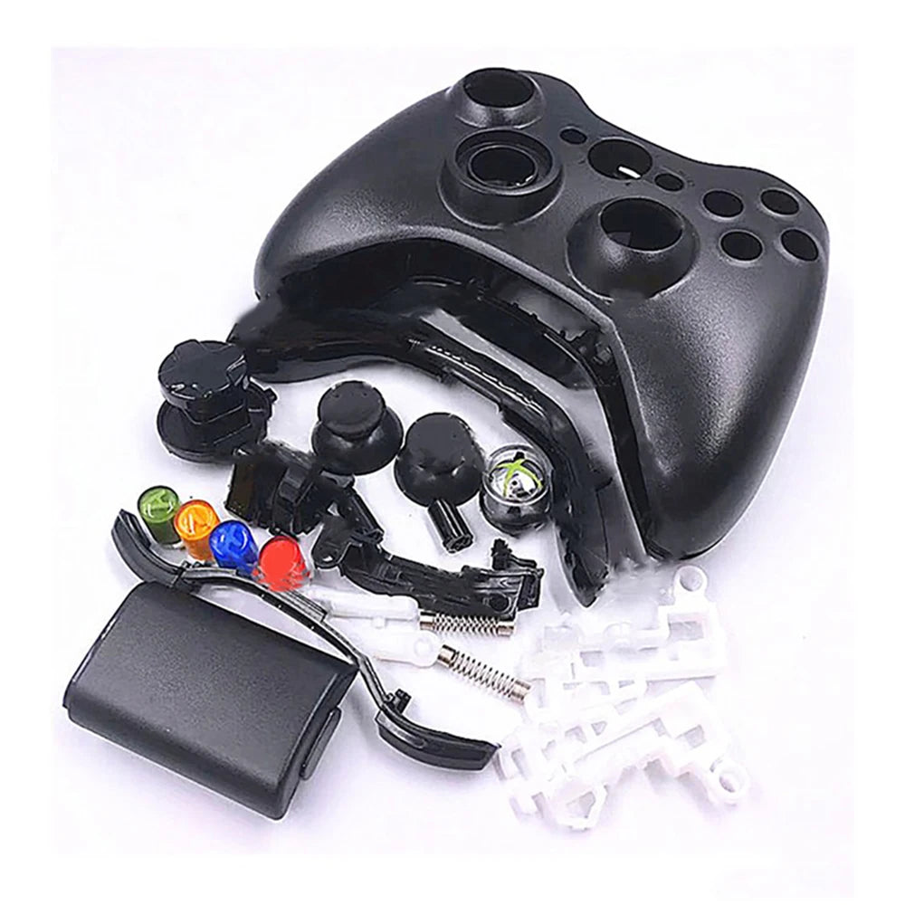 Full Controller Shell Case Housing for Xbox 360 Wireless Controller Color Silver