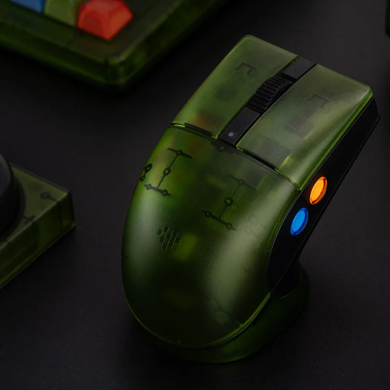 8BitDo Retro R8 Mouse with PAW 3395 Optical Sensor DPI 26K, Wireless 4K Polling Mouse with Charging Dock - Xbox Edition