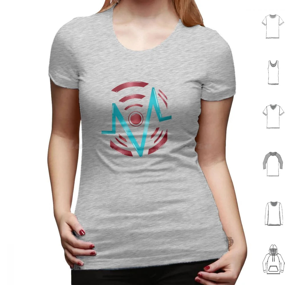 Vox Logo T Shirt Men Women Kids 6xl Vox Hazbin The Vees Velvette Vivziepop Tv Radio Demon Alastor Vox Laptop Hydro