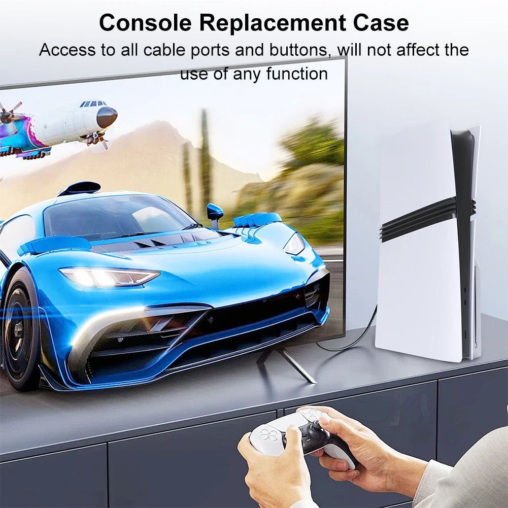 Plates for PS5 Pro Disc/Digital Edition Console Shell Panels Anti-Scratch ard Shell Face Plate Console Cover Dustproof Shell