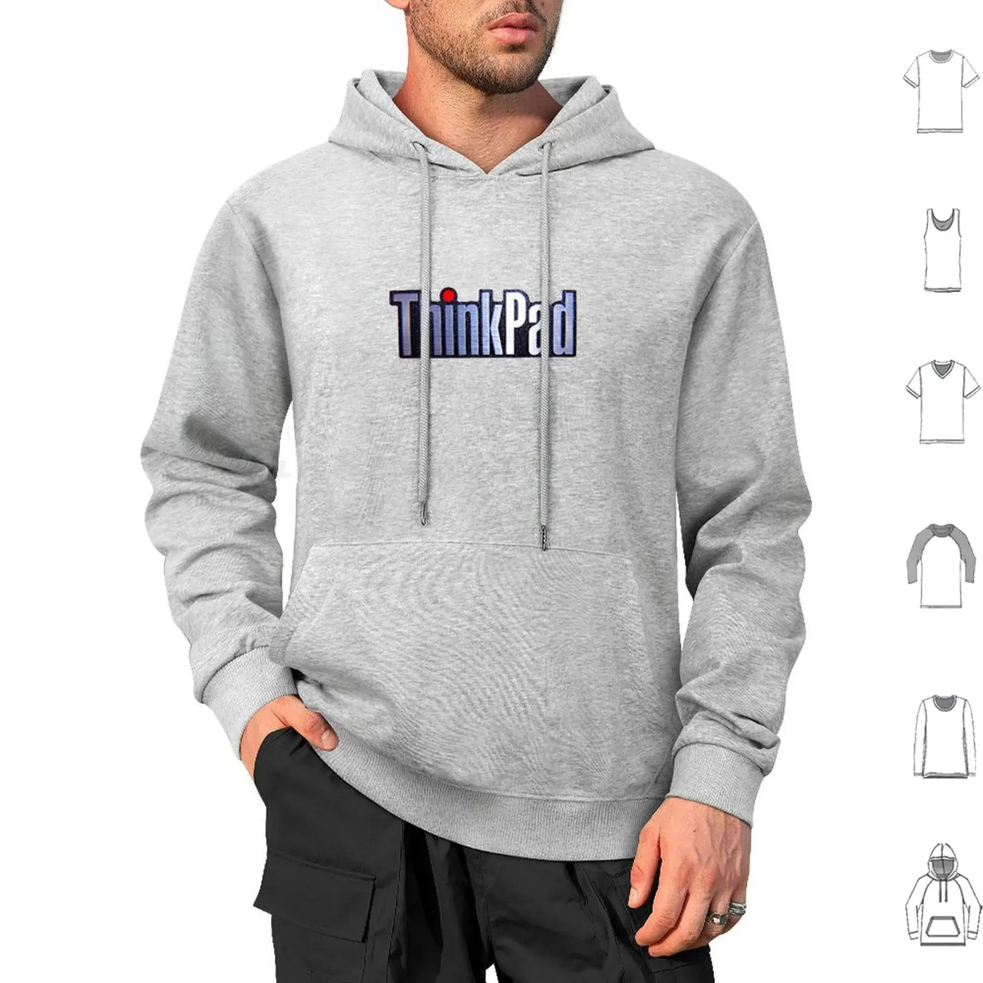 Thinkpad Logo Realistic Hoodies Long Sleeve Thinkpad Think Logo Ibm Shiny Emblem Metal Realistic Laptop Pc Windows 1990
