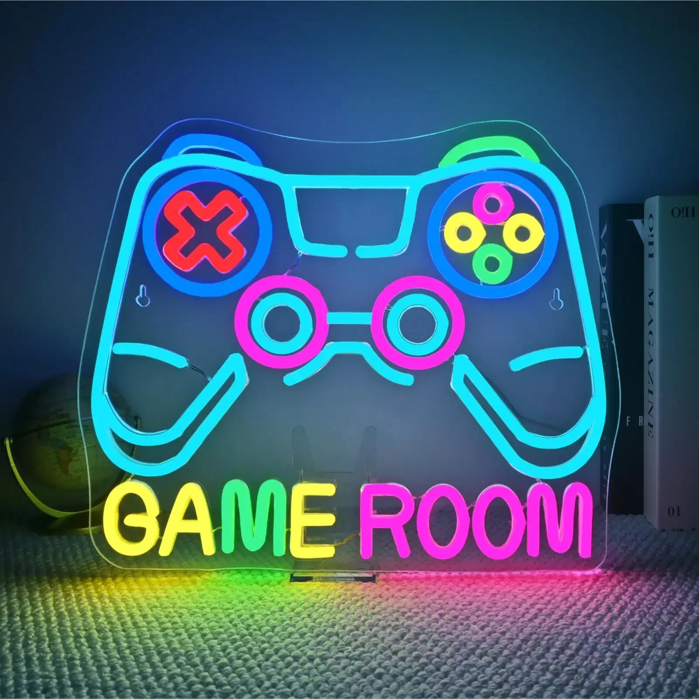 GAME ROOM Neon Sign LED Dimmable Game Zone Room Beer Bar Man Cave Bedroom Home Art Gaming Neon Light Sign