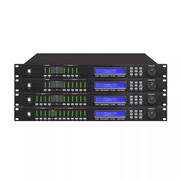 4 in 8 out  performance stage speaker management professional sound system church Karaoke equipment Digital Audio Processor