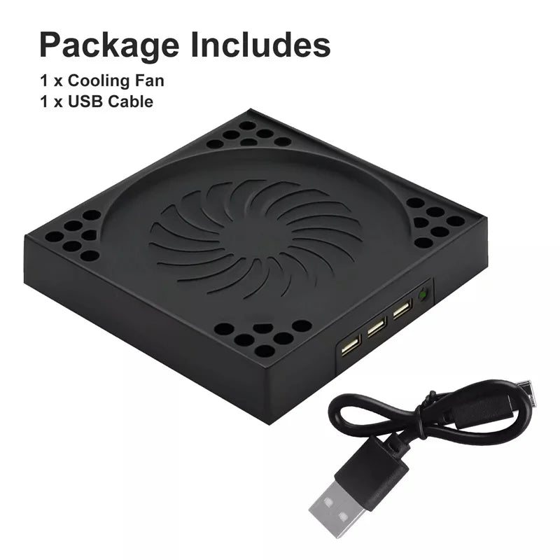 Cooling Fan For Xbox Series X With 3 USB Port Series X External Cooler Turbo Temperature Control Fan Console Standing Mount