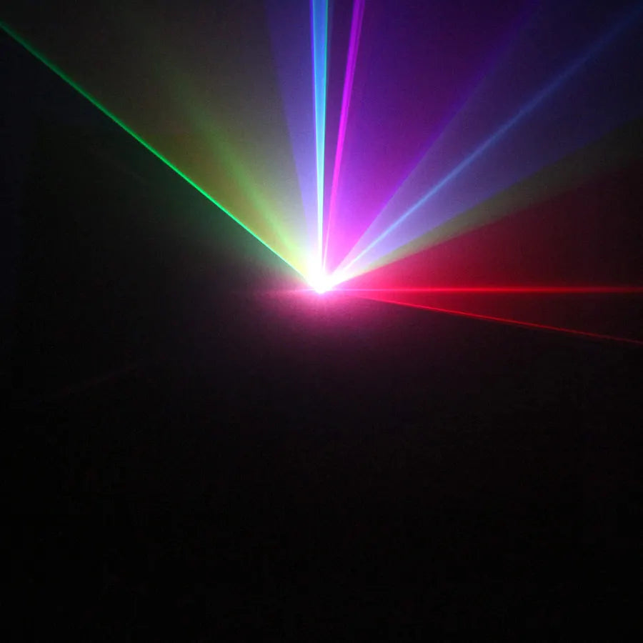 500mW RGB Laser Beam Stage Light Bar Scan Lines Effect DMX Sound DJ Dance Home Party Disco Holiday Lamp Show X1RN8