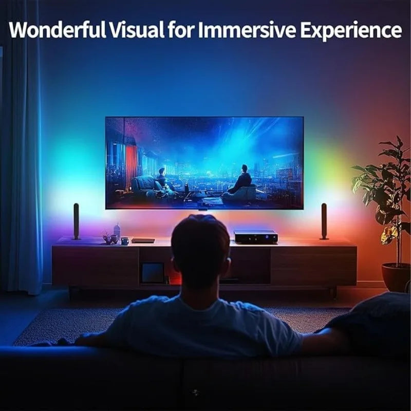 RGB Music Rhythm Light Bar Upgraded USB Table Desktop Decoration with Dynamic Sync Gaming RGB Ambient Lighting Table Lamps