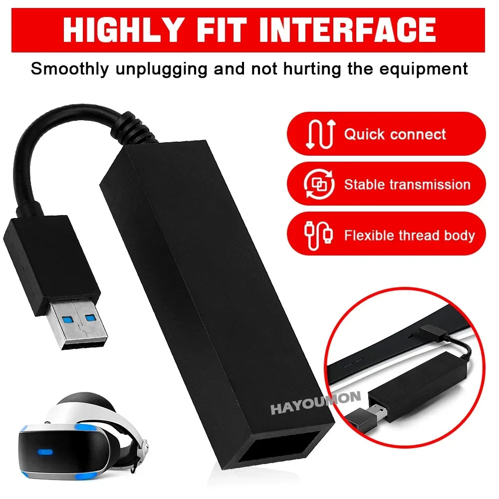 For PS5 VR Cable Adapter For PS5 Console USB 3.0 Mini Camera Connector For PS VR To P5 Cable Adapter For PS5 Gaming Accessories