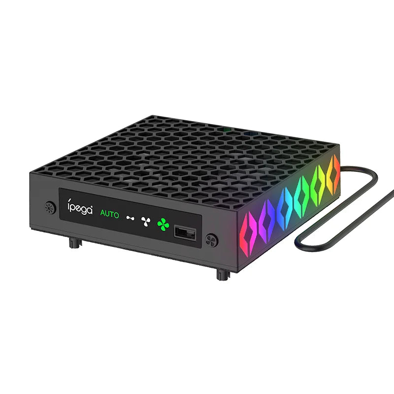 IPEGA Cooling Fans for Xbox Series X With RGB Light, Fan ProvideTemperature Control Supports and Headphone Storage PG-XBX026S