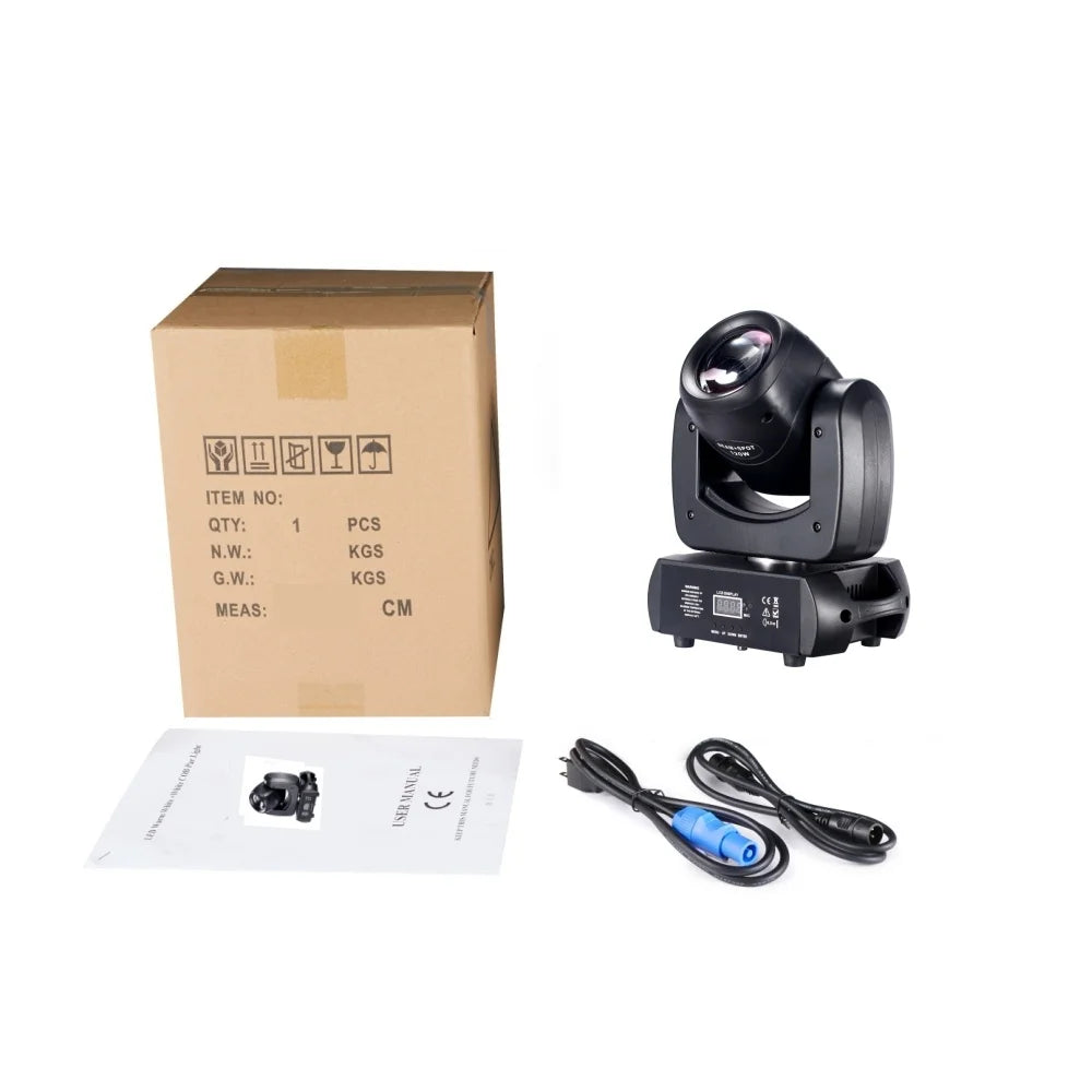 Moving Head Stage Light 120W LED With Sound Activated DMX512 Control Professional DJ Spotlight For Disco Events Church Show Bar