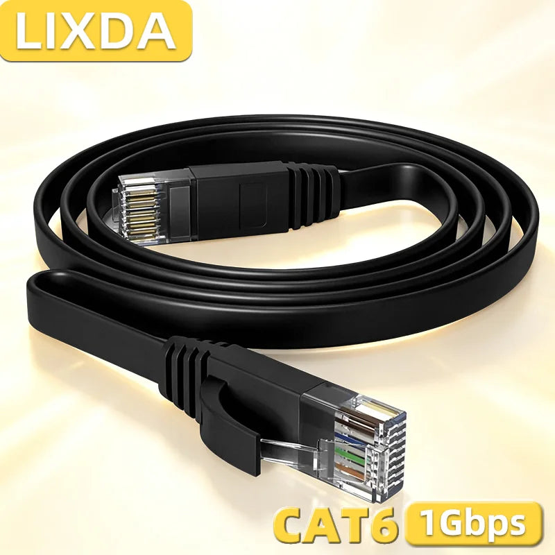 Ethernet Cable Cat 6 Flat UTP Network Cable RJ 45 Patch LAN Cable 1M 2M 3M 5M 10M 15M 20M for TV Box PC PS 5 Internet Cable CAT6