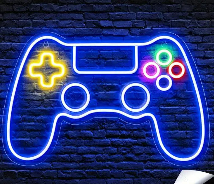 Gaming Neon Sign Controller USB Dimmable LED Neon Lights for Game Room Man Cave Boys Room Decor Personzalized Gifts for Kids