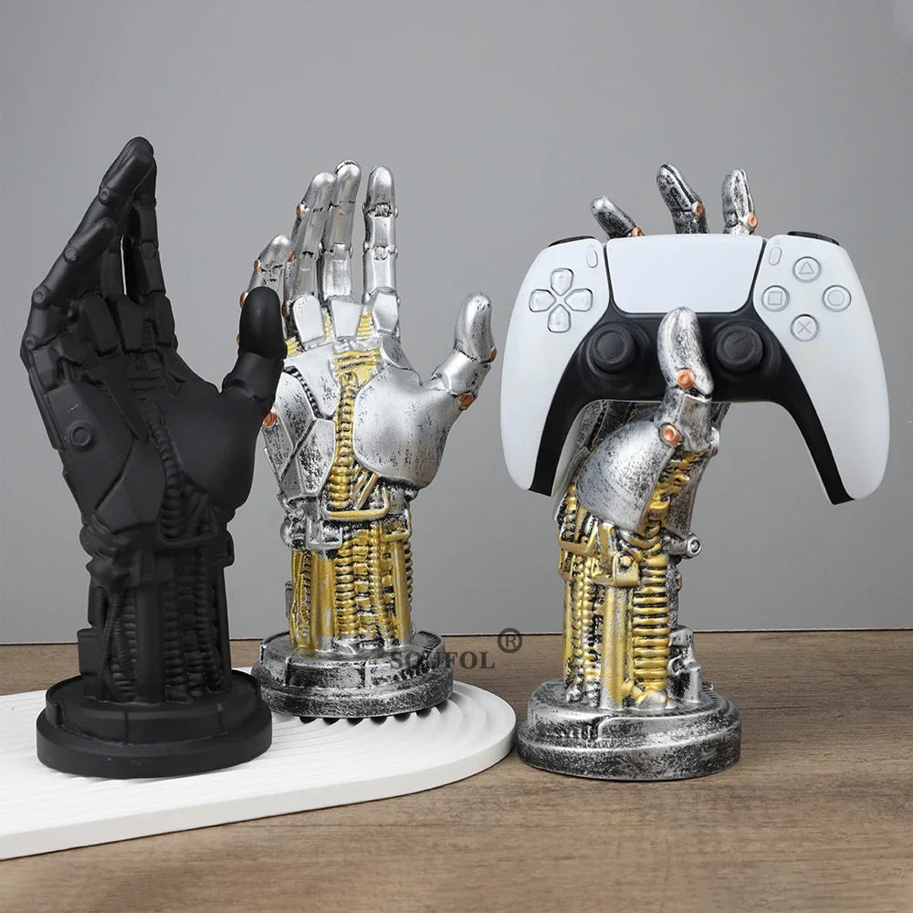 For PS4/PS5/Xboxs Series Gamepad Bracket Cyberpunk Robot Stand for Nintend Switch Pro Controller Gaming Ornaments Accessories