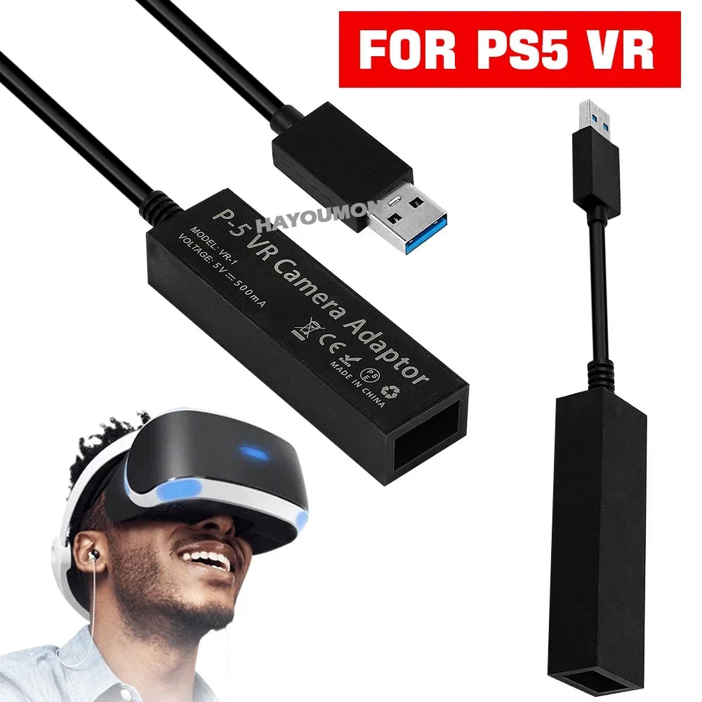 For PS5 VR Cable Adapter For PS5 Console USB 3.0 Mini Camera Connector For PS VR To P5 Cable Adapter For PS5 Gaming Accessories