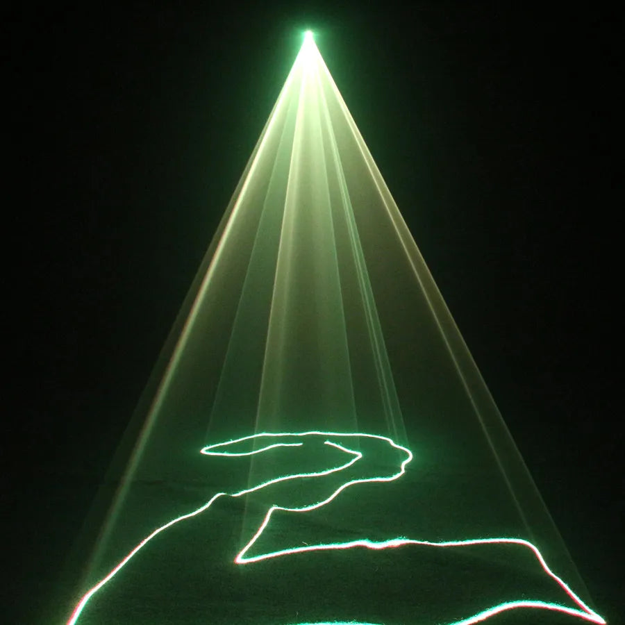 500mW RGB Laser Beam Stage Light Bar Scan Lines Effect DMX Sound DJ Dance Home Party Disco Holiday Lamp Show X1RN8