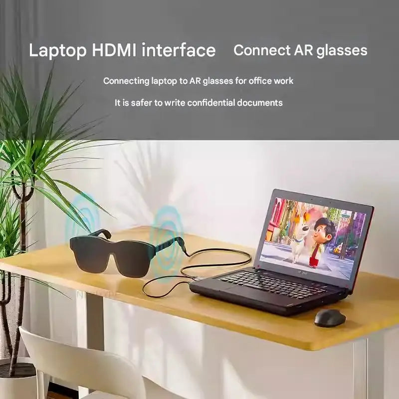 HDMI To Type-C Cable 2m Suitable AR Smart Glasses Computer Connection H to C Cable For PS5 Xreal Rayneo air Rokid HDMI Link
