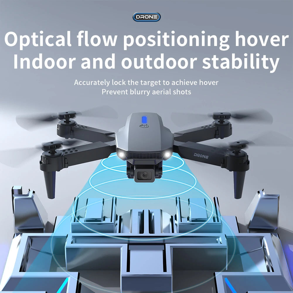 2025 E88 Pro Drone Profesional HD 4K RC Airplane Dual-Camera Optical flow Localization RC Quadcopter Airplane Helicopter Boy Toy