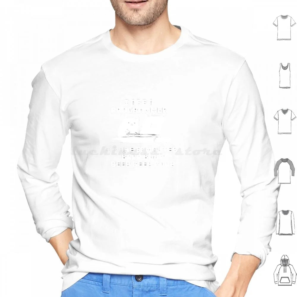 I Are Programmer Computer Cat Beep Boop Hoodie Cotton Long Sleeve Programmer Software Engineers I Are Programmer I