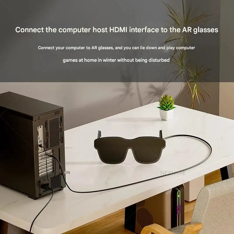 HDMI To Type-C Cable 2m Suitable AR Smart Glasses Computer Connection H to C Cable For PS5 Xreal Rayneo air Rokid HDMI Link
