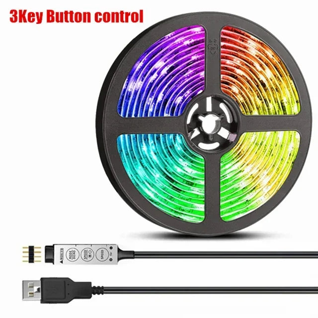 1-30m Bluetooth App RGB 5050 Led Strip Light  5V USB Led Tape Flexible Ribbon Diode Tape for TV Backlight Gaming Room Decoration
