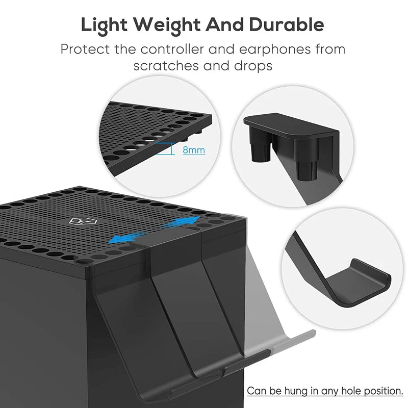 Aolion RGB Cooling Fan Host Dust Proof Cover Mesh Filter Jack Stopper Kit For Xbox Series X Game Console Handle Rack Accessories