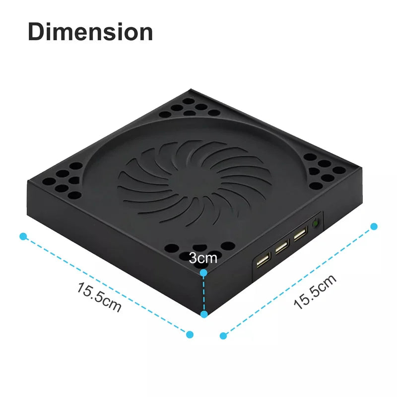 Cooling Fan For Xbox Series X With 3 USB Port Series X External Cooler Turbo Temperature Control Fan Console Standing Mount