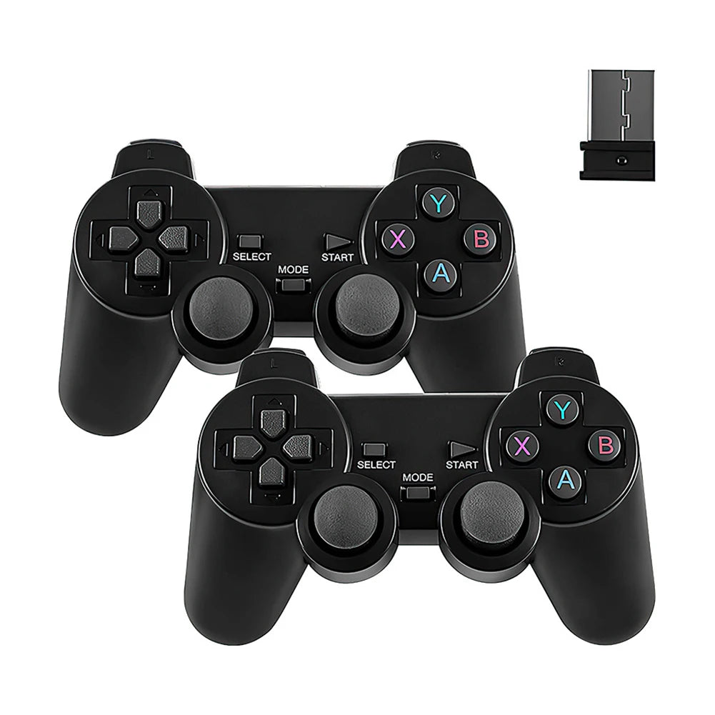2.4G Wireless Gaming Controller with Receiver Wireless Game Joystick Gamepad 3D Rocker Wireless Gamepad Compatible with M8/ D90